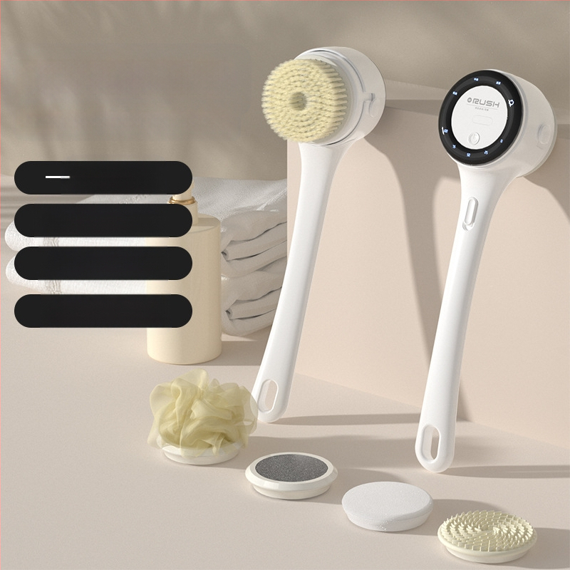 Трансгранична електрическа четка за вана, въртяща се многофункционална четка за вана, водоустойчива четка за вана за мързеливи хора, инструмент за търкане на гърба и артефакти