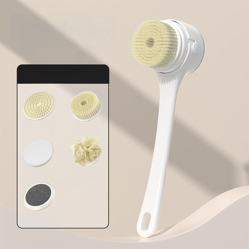 Трансгранична електрическа четка за вана, въртяща се многофункционална четка за вана, водоустойчива четка за вана за мързеливи хора, инструмент за търкане на гърба и артефакти