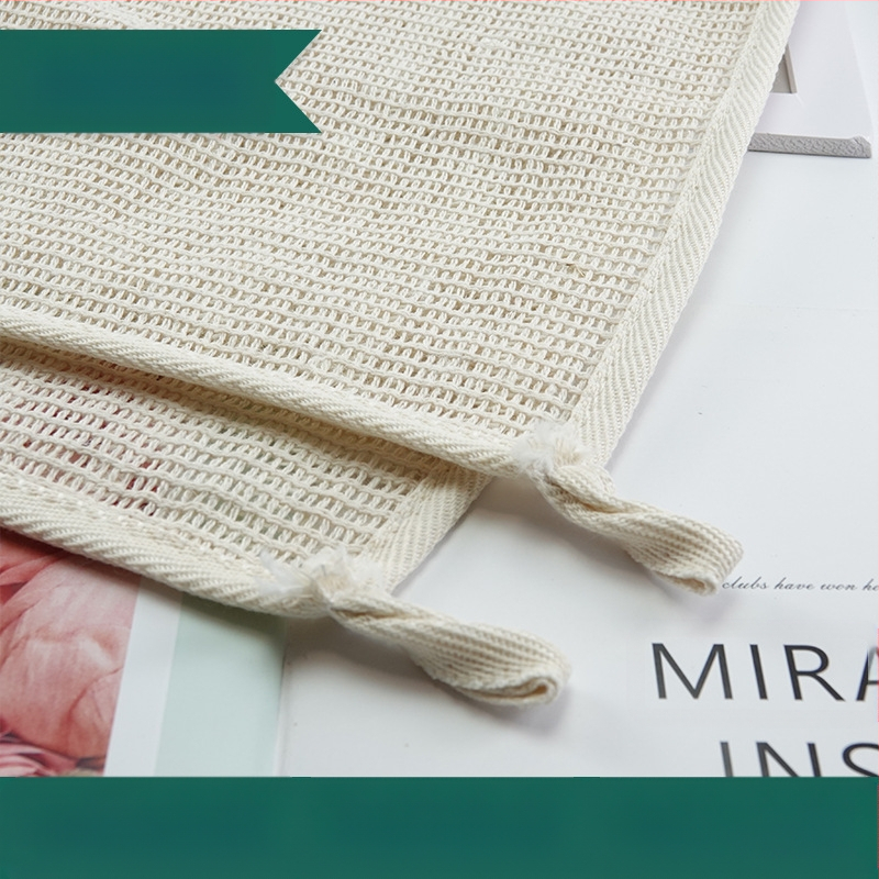 Персонализирана памучна кърпа с мехурчета от рами, ексфолираща за лице, универсална малка квадратна кърпа за баня