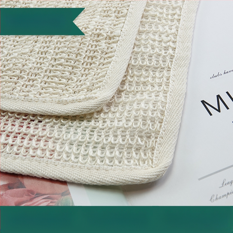 Персонализирана памучна кърпа с мехурчета от рами, ексфолираща за лице, универсална малка квадратна кърпа за баня