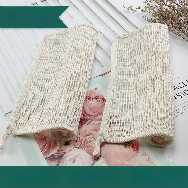 Персонализирана памучна кърпа с мехурчета от рами, ексфолираща за лице, универсална малка квадратна кърпа за баня