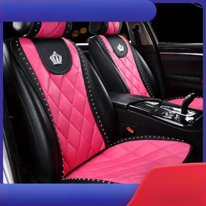 Χονδρική πώληση σε απόθεμα, μεγάλο μαξιλάρι καθίσματος αυτοκινήτου με σχέδιο διαμαντιού, κατάλληλο για όλες τις εποχές, μαξιλάρι καθίσματος αυτοκινήτου με σχέδιο διαμαντιού και λεπτομέρεια πριτσινιού, μικρό κάλυμμα καθίσματος μέσης
