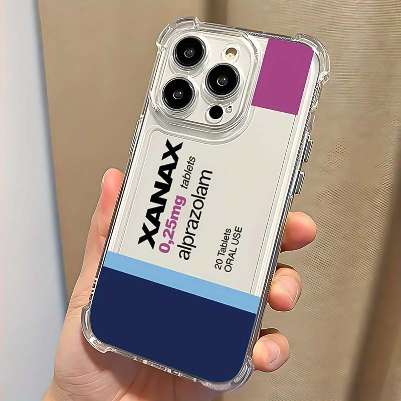 Kreatívny štítok vhodný pre Apple 16Promax puzdro na mobilný telefón 15Plus/14 mäkké puzdro na iPhone 13/12 all-inclusive, ochrana proti pádu