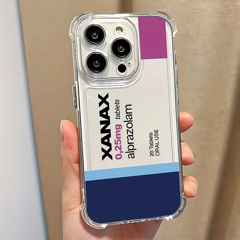 Kreatívny štítok vhodný pre Apple 16Promax puzdro na mobilný telefón 15Plus/14 mäkké puzdro na iPhone 13/12 all-inclusive, ochrana proti pádu
