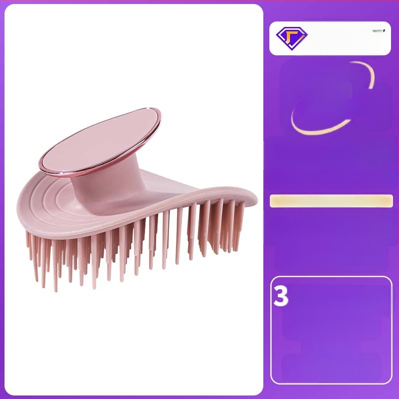 Šaltinis Gamintojas Individualus Šampūno Šepetys Paprastas Logotipas Elegantiškas Rankinis Masažinis Šukos Galva Šampūno Šukų Valymo Artefaktas