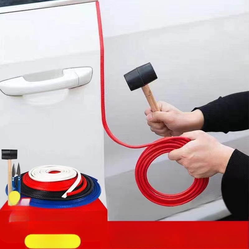 Универсална лента против сблъсък за автомобилни врати, уплътнителна лента, звукоизолираща лента, прахоизолираща лента, гумена лента против сблъсък за долната част на вратата, безшумна и водоустойчива