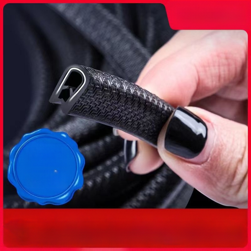 Универсална лента против сблъсък за автомобилни врати, уплътнителна лента, звукоизолираща лента, прахоизолираща лента, гумена лента против сблъсък за долната част на вратата, безшумна и водоустойчива