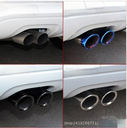 Piemērojamā oglekļa melnā izplūdes caurules vairumtirdzniecības modifikācija Volkswagen Golf Gti Langyi Jetta Santana astes kakls var tikt nosūtīts vārdā