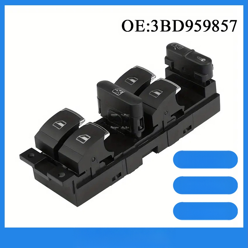 3Bd959857 ir piemērots 99-05 Volkswagen Passat Jetta automašīnas stikla regulatora galvenā slēdža komplektam