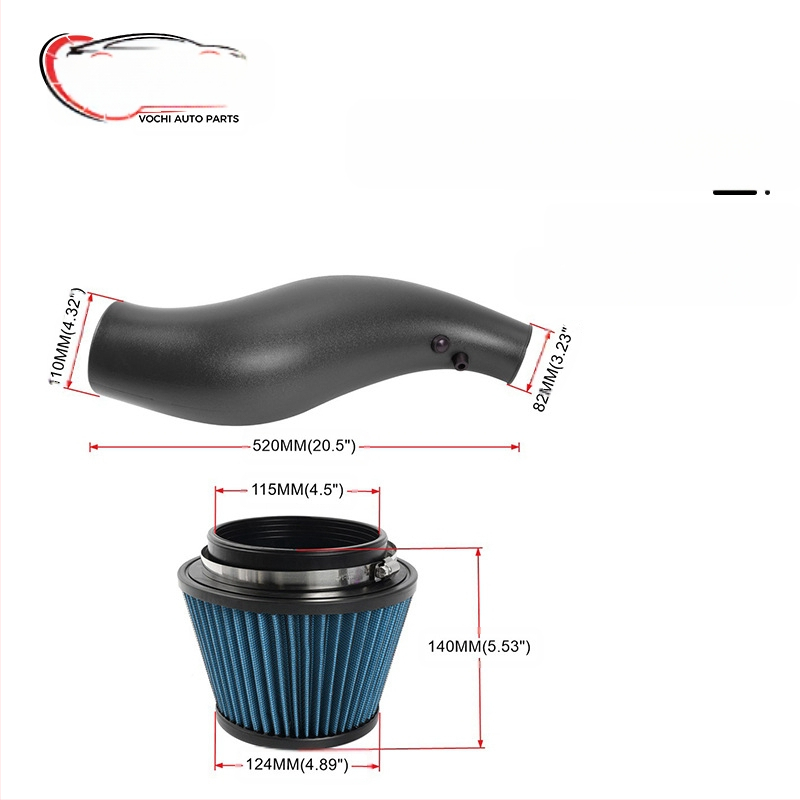Automobilio modifikuotas įsiurbimo oro filtras su anglies pluošto grybo formos galvute, tinkantis 92-00 Honda Civic.