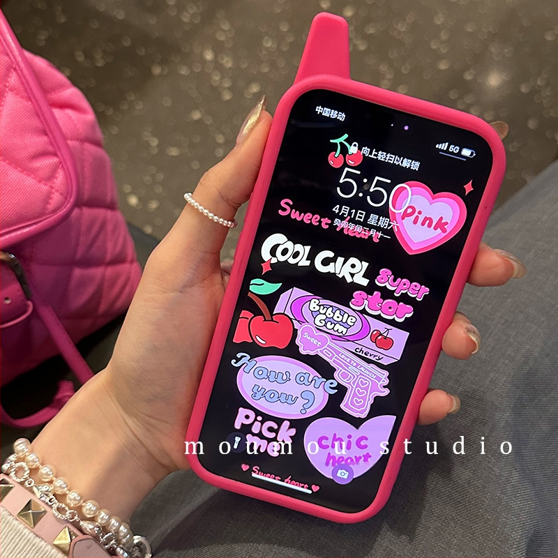 Японско и корейско креативно мобилно огледало за iPhone 15, Apple 16, Pro Maxx, Калъф за мобилен телефон 14, Нов 13