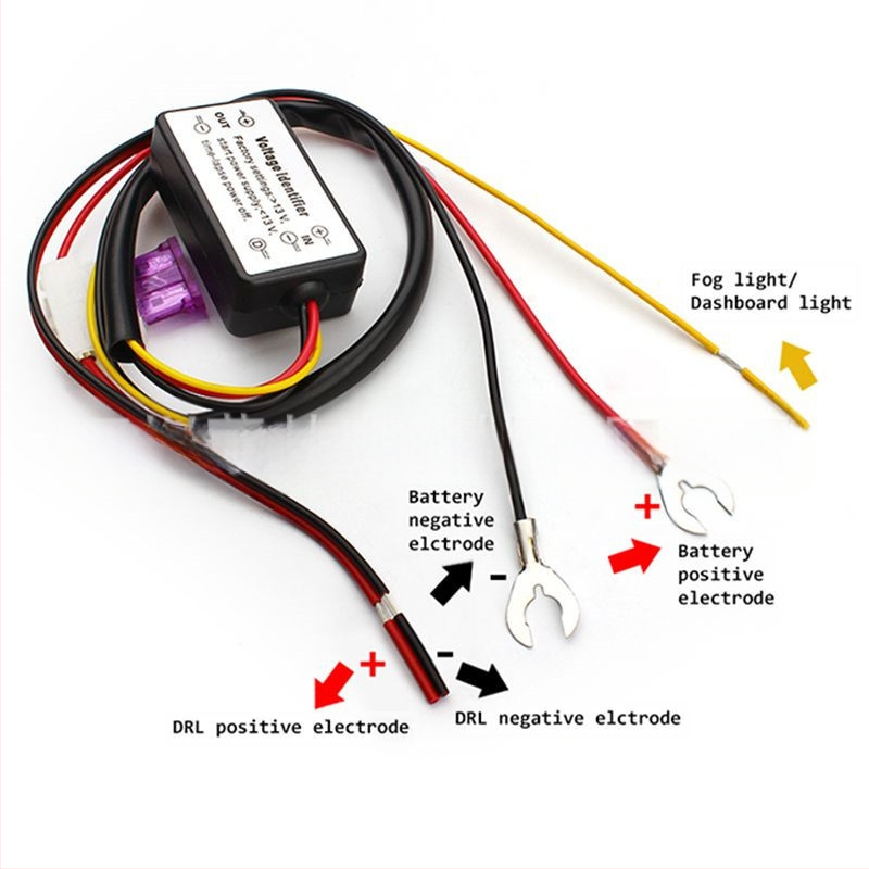 Mengqisen dienos žibintų mažinimo uždelsimo linijos daugiafunkcis LED dienos žibintų valdiklis MK-211