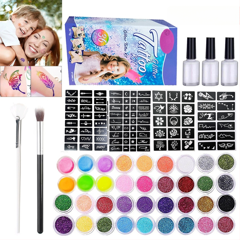 Sprogstamasis manikiūro dažymas pusiau nuolatinis vasarinis paprastas blizgučių tatuiruotės rinkinys scenos makiažas karštas išpardavimas