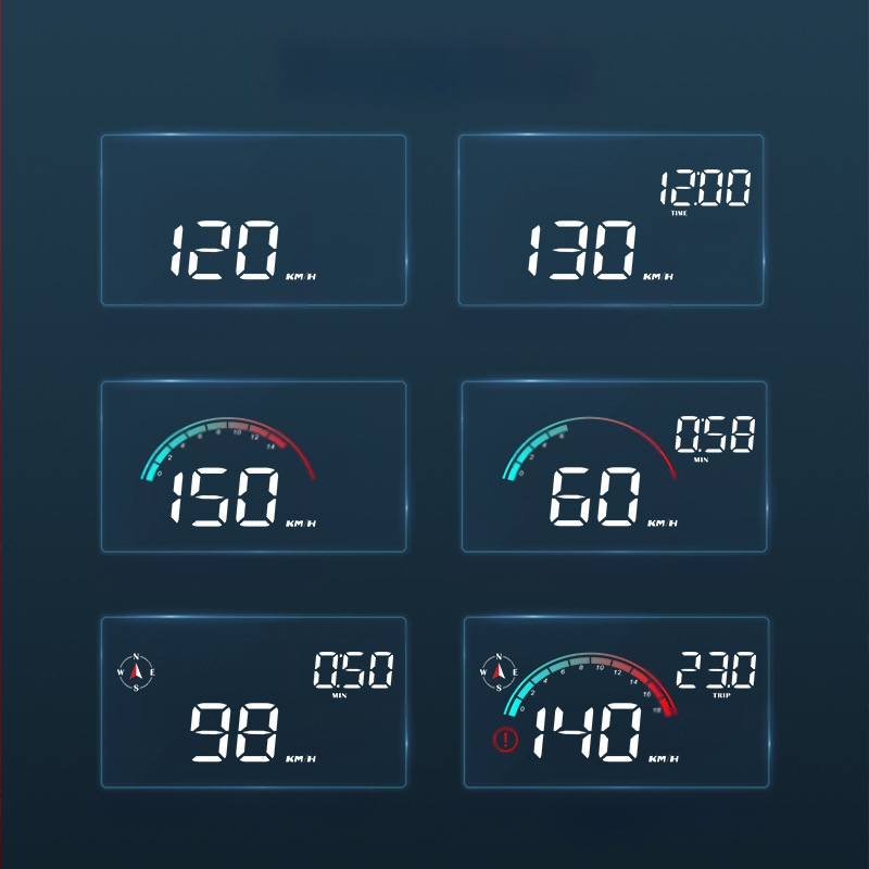 2023 m. naujo M22 automobilio HUD projekcinis ekranas GPS universalus greičio matuoklis dekoracija automobilių elektronika Šendžene