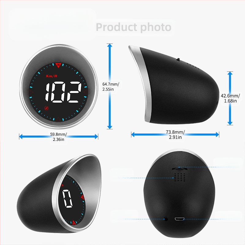 Automobilio GPS projekcinis ekranas HUD automobiliui Universalus greičio gidas HD nešiojamas ekranas gamintojo vietoje