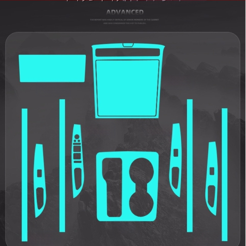 2021 m. modernus penktos kartos „Tucson l“ automobilio salono dekoravimo centrinės konsolės lipdukas interjero plėvelės modifikacija, speciali