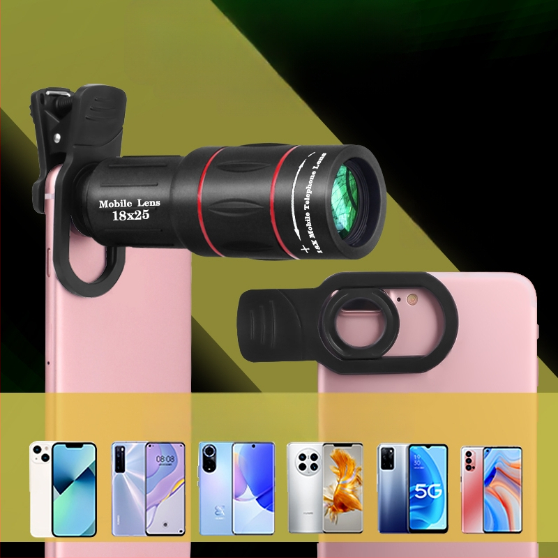 Mobiliojo telefono teleobjektyvas 18X25X teleskopas didelės raiškos koncertinis artefaktas profesionalus tarpvalstybinis tiesioginis pristatymas