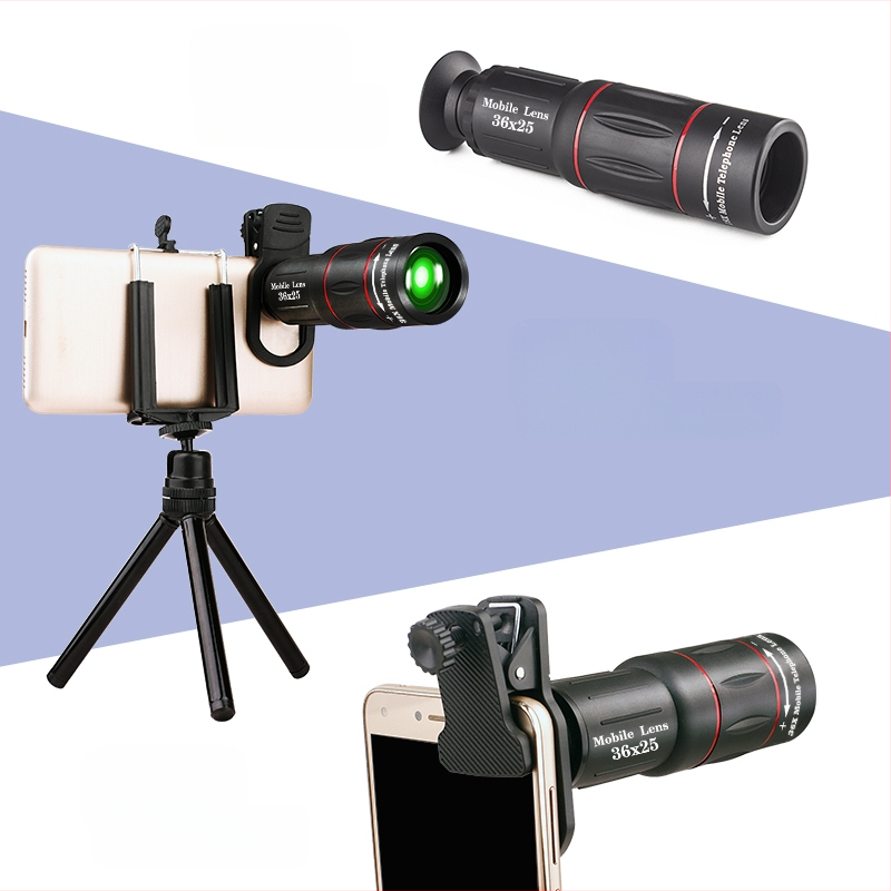 Mobiliojo telefono teleobjektyvas 18X25X teleskopas didelės raiškos koncertinis artefaktas profesionalus tarpvalstybinis tiesioginis pristatymas