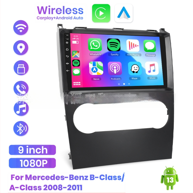 Piemērots Mercedes-Benz B-klases/A-klases 08-11 centrālās vadības liela ekrāna automašīnas atpakaļgaitas Carplay automašīnas centrālās vadības iekārtai