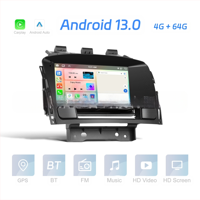 Piemērots Buick Yinglang/Opel Astra J(4 64) liela ekrāna atpakaļgaitas Carplay automašīnas centrālās vadības integrētajai iekārtai