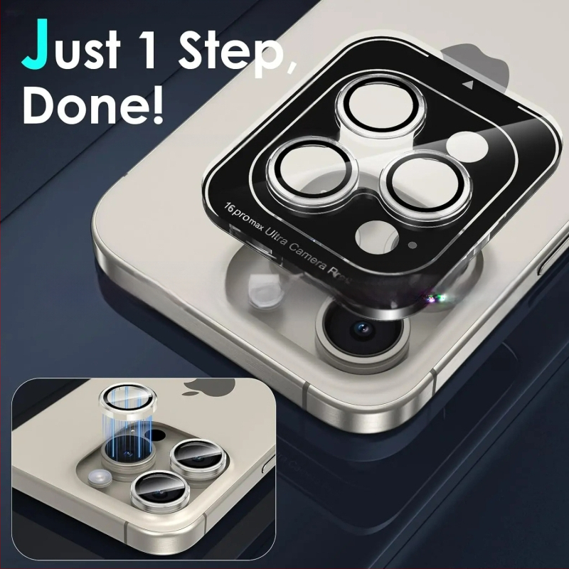 Skirta „Apple 16“ permatomai objektyvo plėvelei „iP 16Pro“, „iPhone 16 Plus HD 16Promax“