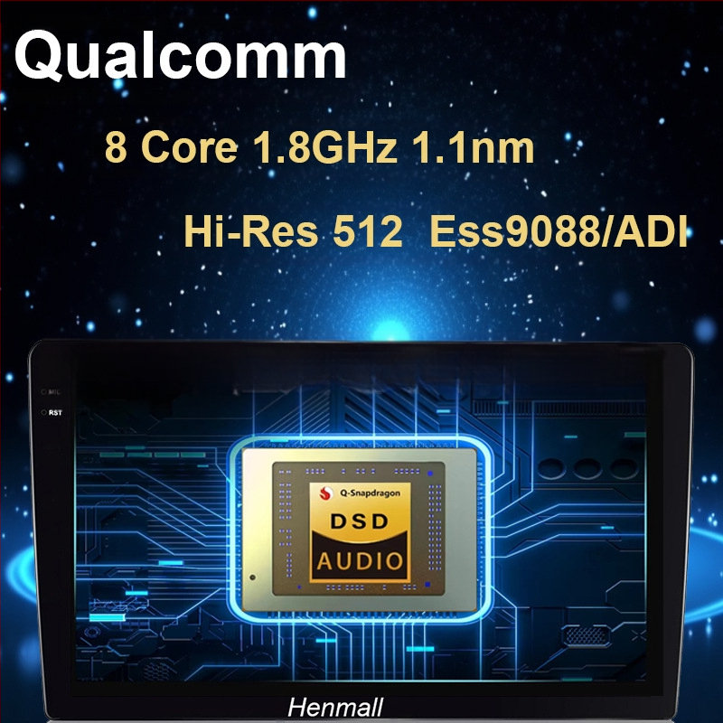 Pārrobežu jauns Android Qualcomm piemērots universālam 9 collu 10 collu centrālās vadības navigācijas automašīnas radio ārējai tirdzniecībai