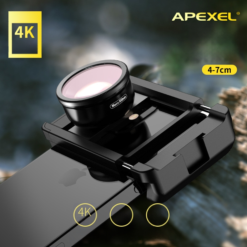 Mobiliojo telefono makro objektyvo optinis lęšis su Cpl fotografijos papuošalams, vabzdžių fotografavimui, mikroskopo išmaniojo telefono objektyvui