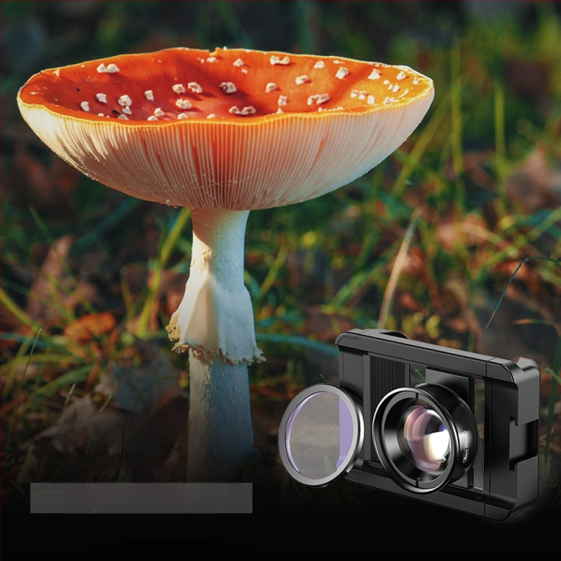 Mobiliojo telefono makro objektyvo optinis lęšis su Cpl fotografijos papuošalams, vabzdžių fotografavimui, mikroskopo išmaniojo telefono objektyvui