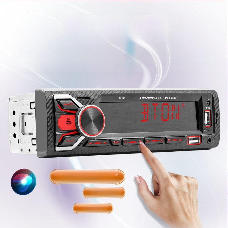 Jauns divkāršs Bluetooth vienas vārpstas automašīnas kartes radio universāls daudzfunkcionāls krāsains viegls automašīnas MP3 atskaņotājs