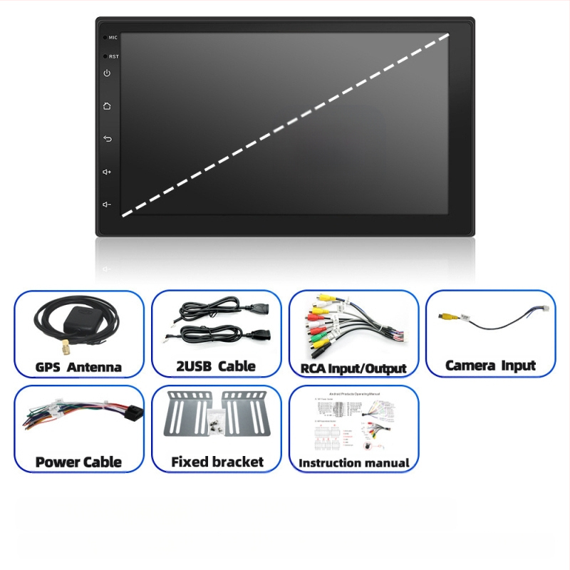 Pārrobežu karstā pārdošana 7 collu 9 collu 10 collu automašīnas lielā ekrāna navigācijas universālā mašīna Hengchen Android universālā automašīnas navigācija 8227