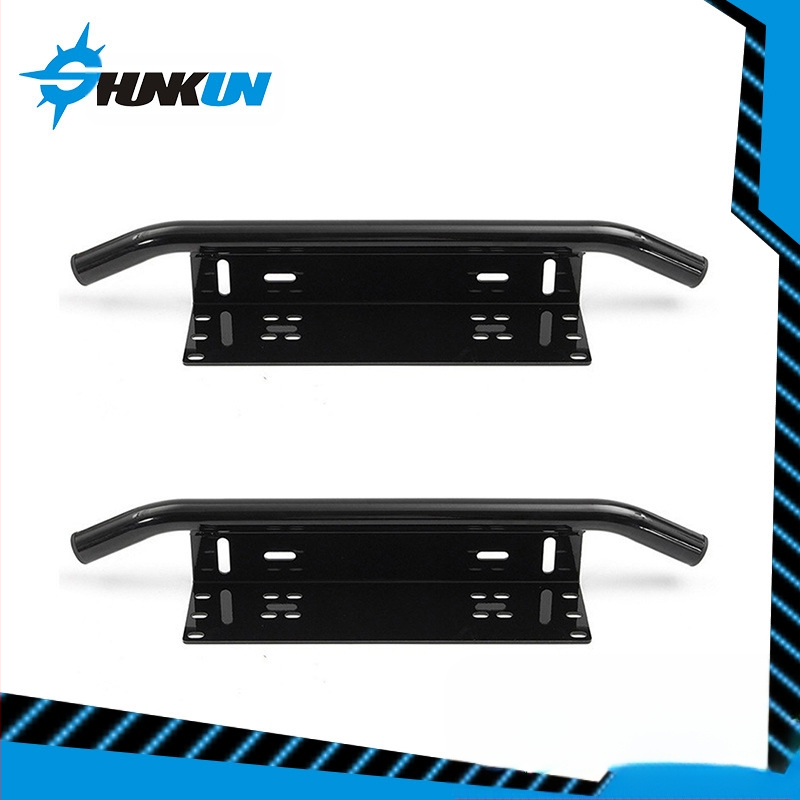 Automašīnas bezceļu transportlīdzekļa priekšējā bufera automašīnas numura zīmes turētājs alumīnija sakausējuma ūdensnecaurlaidīgs prožektoru darba gaismas numura zīmes rāmis