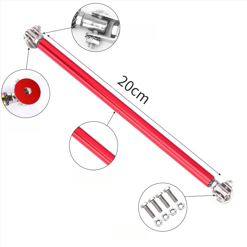 Automobilio priekinio kastuvo modifikavimas Universalus aplinkinis lipnus traukės priekinio lūpos tvirtinimo laikiklis Reguliuojamas priekinis ir galinis buferio dekoratyvinis traukės traukės