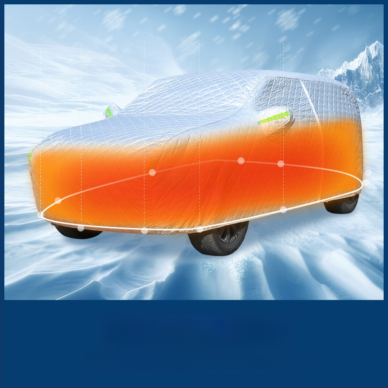 Medvilninis automobilio uždangalas, pilnas uždangalas, sustorintas, speciali apsauga nuo saulės, šilumos izoliacija, apsauginis nuo saulės uždangalas, universalus juodas apsauginis nuo saulės automobilio uždangalas