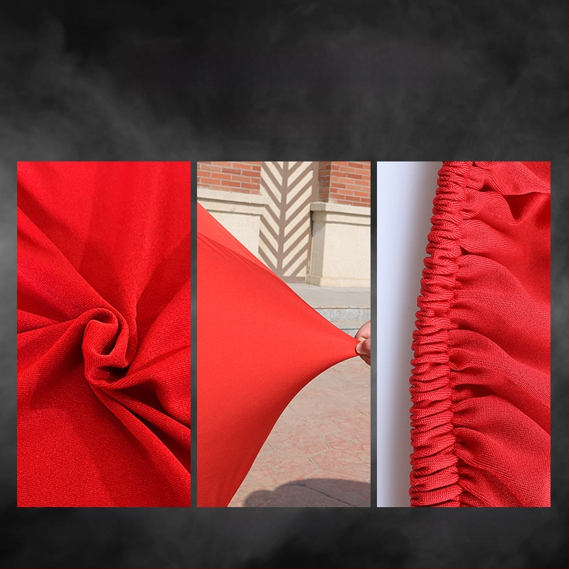 Ražotāja pielāgots elastīgs auduma automašīnas pārsegs, četrpusējs elastīgs automašīnas pārsegs, augstas klases izstāžu automašīnu izstādes 4S veikala putekļu necaurlaidīgs automašīnas pārsegs