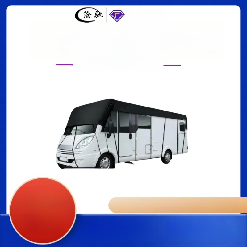RV uždangalas 210D kempingo stiliaus RV brezentas apsauginis automobilio uždangalas automobilis vandeniui ir dulkėms atsparus Oksfordo audinio stogelis nuo saulės automobilio uždangalas tarpvalstybinis