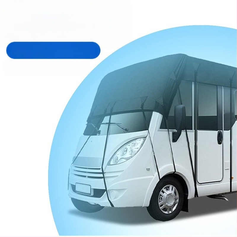 RV uždangalas 210D kempingo stiliaus RV brezentas apsauginis automobilio uždangalas automobilis vandeniui ir dulkėms atsparus Oksfordo audinio stogelis nuo saulės automobilio uždangalas tarpvalstybinis