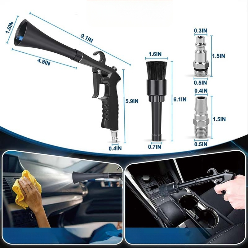 Pārrobežu tirgū jauna, pieprasīta automašīnu tīrīšanas pistole, daudzfunkcionāla, jaudīga cauruļu tīrīšanas pistole Tornado ķīmiskās tīrīšanas pistole