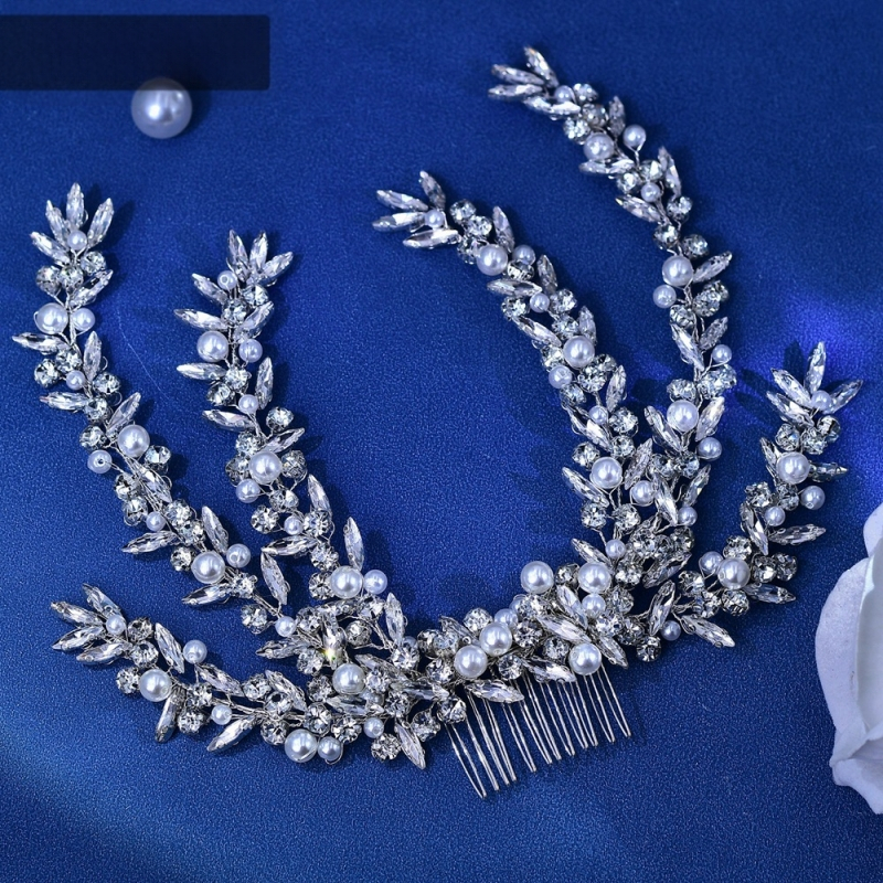 Star CX530 Νύφη με Στρας Απλή Ανοιχτή Χτένα Πολυτελείας για Μαλλιά Γάμου Στυλ Χτενίσματος Στούντιο Κεφαλής Κομψά Αξεσουάρ Μαλλιών