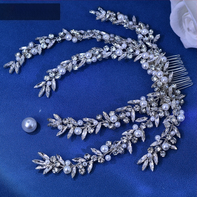 Star CX530 Νύφη με Στρας Απλή Ανοιχτή Χτένα Πολυτελείας για Μαλλιά Γάμου Στυλ Χτενίσματος Στούντιο Κεφαλής Κομψά Αξεσουάρ Μαλλιών