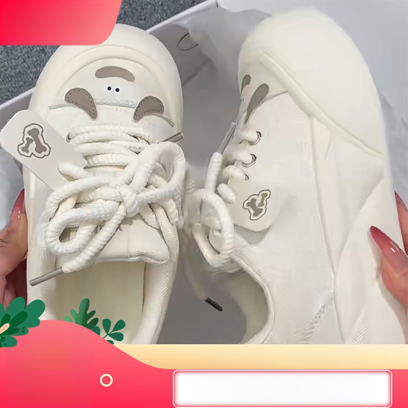 2025 m. pavasario ir vasaros nauji, stilingi laisvalaikio sportbačiai moterims, minkšti padai su sijonais, maži balti bateliai, universalūs, stilingi bateliai