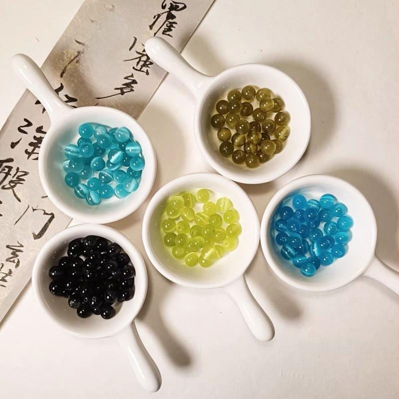 Spalvingi opalo akmens palaidi karoliukai, opalo akmens apvalūs karoliukai, „pasidaryk pats“ apyrankė, karoliai, pakabukas, papuošalai, karoliukų aksesuarai, medžiagos, didmeninė prekyba