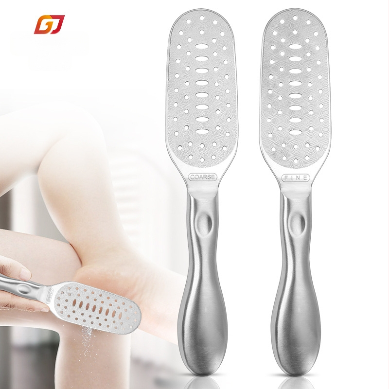 Dvipusis pedikiūro nerūdijančio plieno pėdų dildė užsienio prekybai, tarpvalstybinis buitinis pedikiūro pėdų šveitiklis nuospaudoms pašalinti, pėdų šlifuoklis