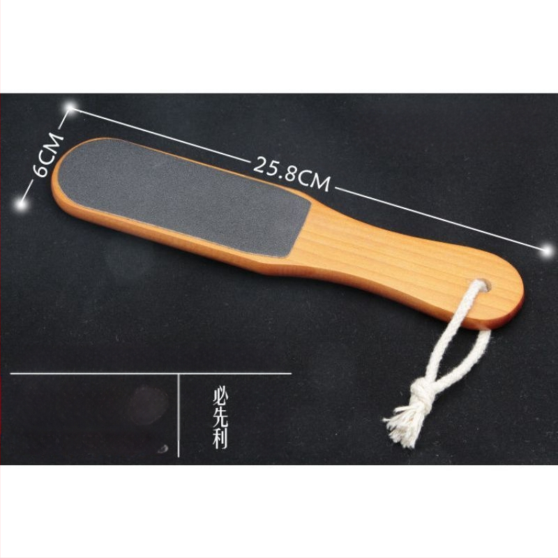 Koka divpusējs pēdu skrubis skaistumkopšanas saloniem, pēdu pīlingam, mājas pedikīram un atmirušās ādas noņemšanai, rūpnīcas vairumtirdzniecība