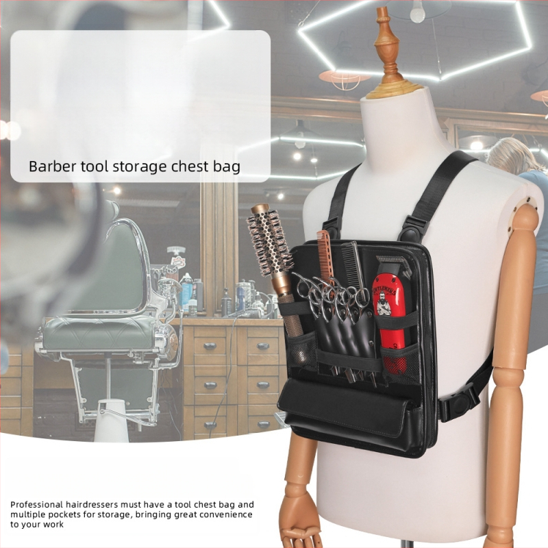 „Amazon“ naujas daugiafunkcis rinkinys, stilisto dirželis, krūtinės krepšys, žirklės, šukų krepšys, plaukų kirpimo laikiklis