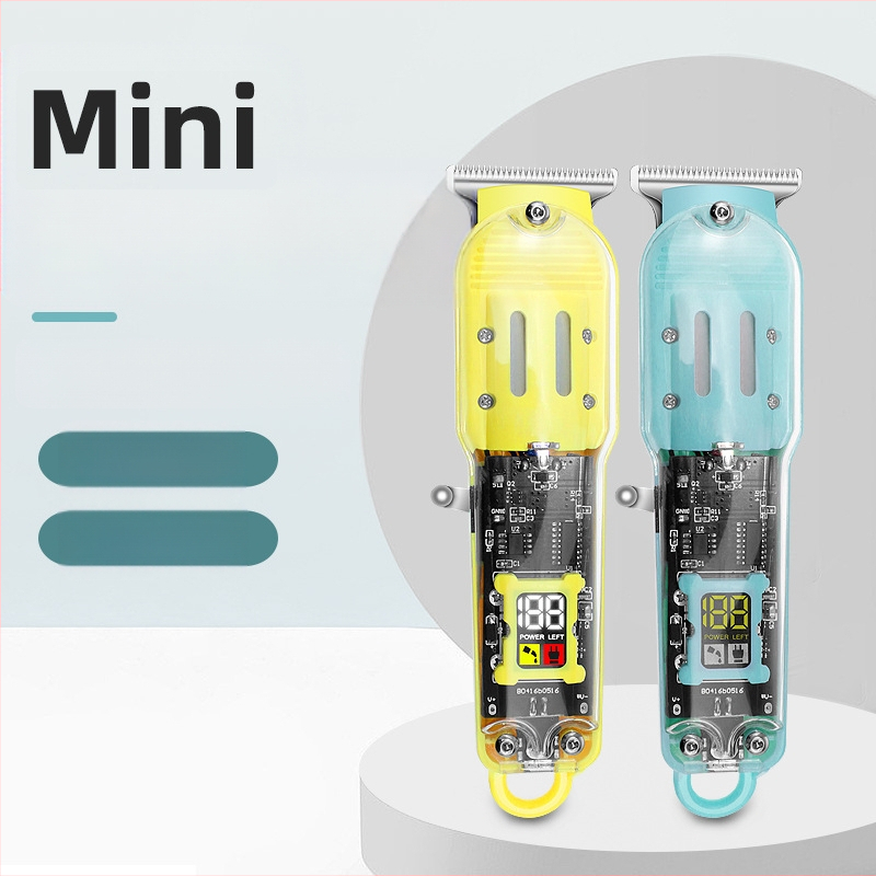 Pārrobežu mini profesionāls caurspīdīgs vīriešu eļļas galvas griešanas Mark elektriskais griezējs ar vieglu apgriešanu elektriskais matu griezējs