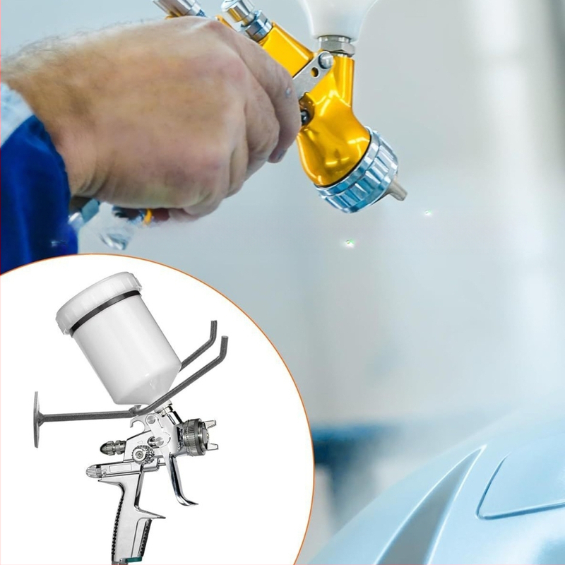 Gravitacinio purškimo pistoleto laikiklis, sieninės plokštės laikiklis, kablys, kabinos puodelis / fiksuotas laikiklis, purškimo pistoletas