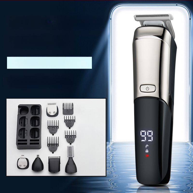 Kemei Lk-900 jauns augstas izšķirtspējas digitālā displeja matu griezējs frizētavas skūšanās un friziera komplekts spēcīgas jaudas griešanas elektriskais griezējs