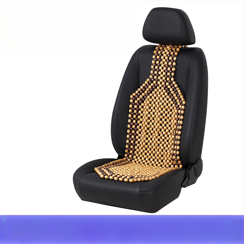 Letná chladiaca podložka do auta, jednodielna letná vetracia priedušná korálka, vankúš do sedadla, letná podložka, univerzálne drevené korálky Four Seasons