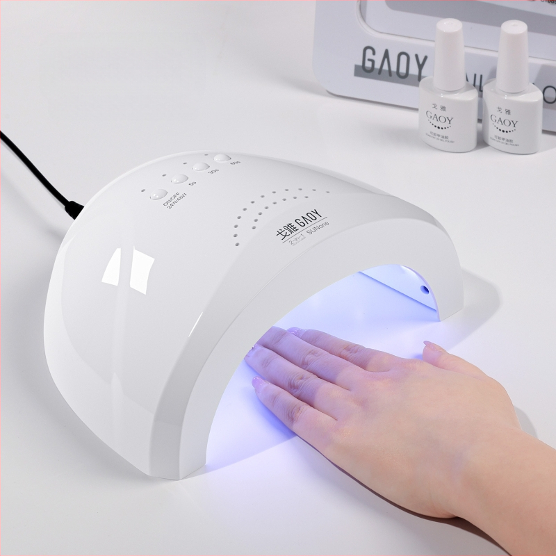 „Gaoy Goya“ LED nagų lempos fototerapijos aparatas, buitinis nagų lako įrankis, didelės galios, 5 sekundžių greitai džiūstanti kepimo lempa, profesionali