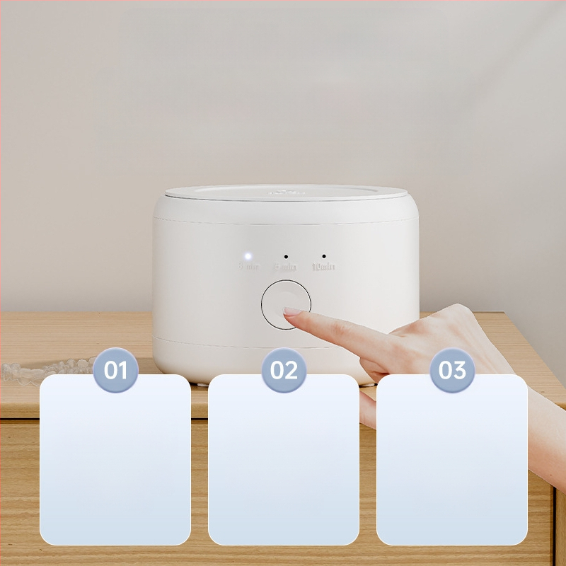 Ultragarsinis breketų valymo aparatas Buitinis valymas Protezų papuošalai Mažas Nešiojamas Daugiafunkcis Tarpvalstybinis Didmeninė prekyba